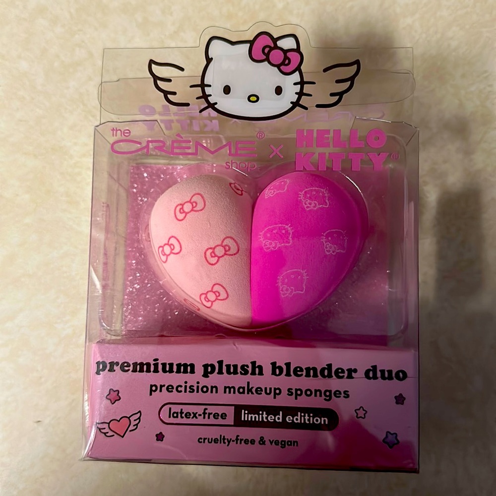 Hello Kitty Premium Plush Beauty Blender Duo 2 Pieces
